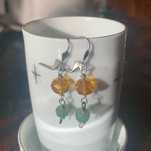 Genuine stone earrings